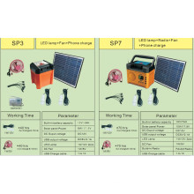 Sistema de iluminación solar para el hogar de 10W 12V / 7AH construido en FM Raido